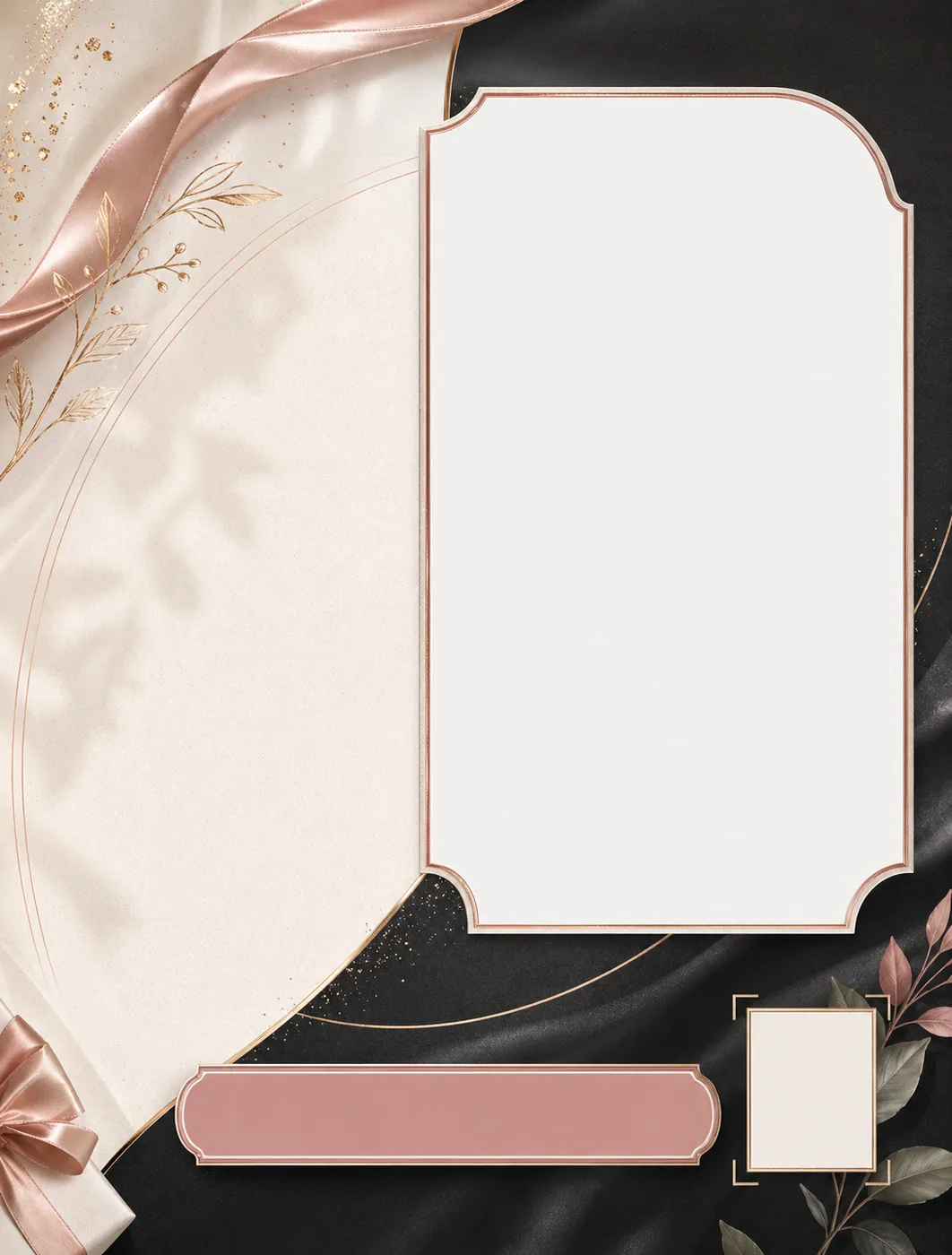 Blank beauty seasonal promo DIY template with service photo, offer copy, CTA, and logo zones